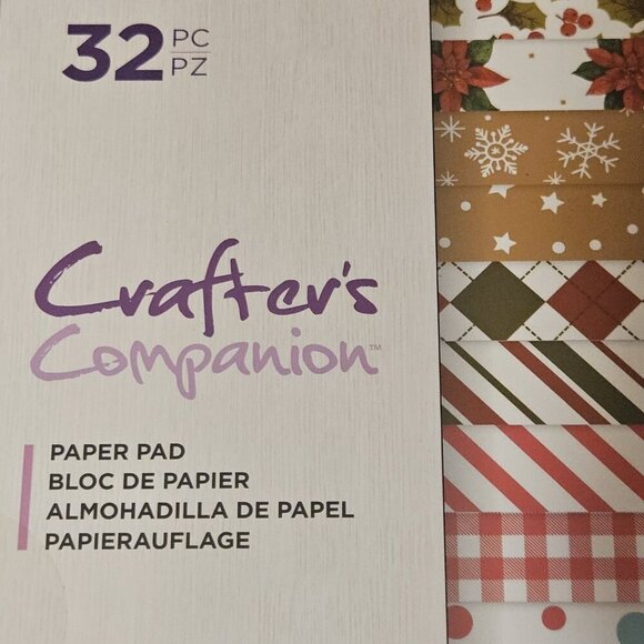 Crafters Companion Paper Pad Cardstock Santa's Kitchen Holiday 12x12 180gsm - Picture 3 of 9